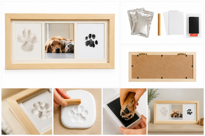 Pet Paw Print Keepsake Frame Kit