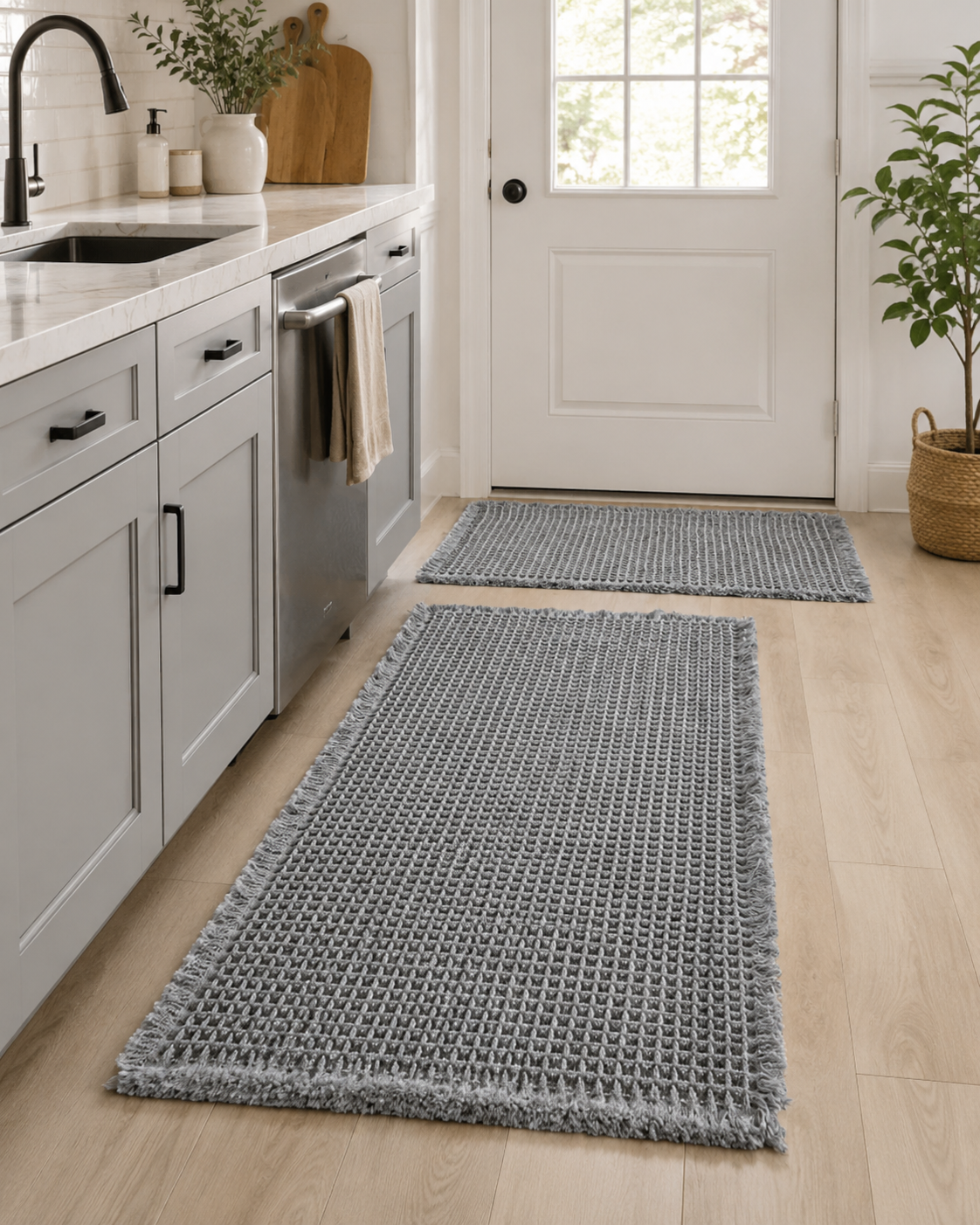 Lanor Waffle Spa™ Bath Mat Set