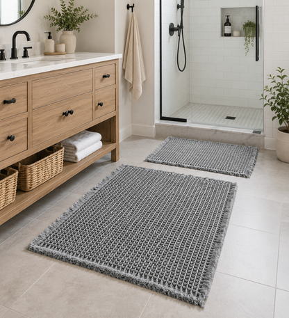 Lanor Waffle Spa™ Bath Mat Set