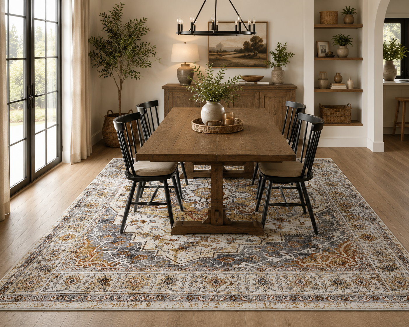 Saffron Vintage Area Rug - 5x7