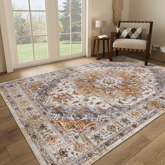 Saffron Vintage Area Rug - 5x7