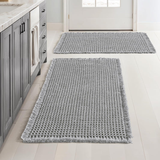 Lanor Waffle Spa™ Bath Mat Set